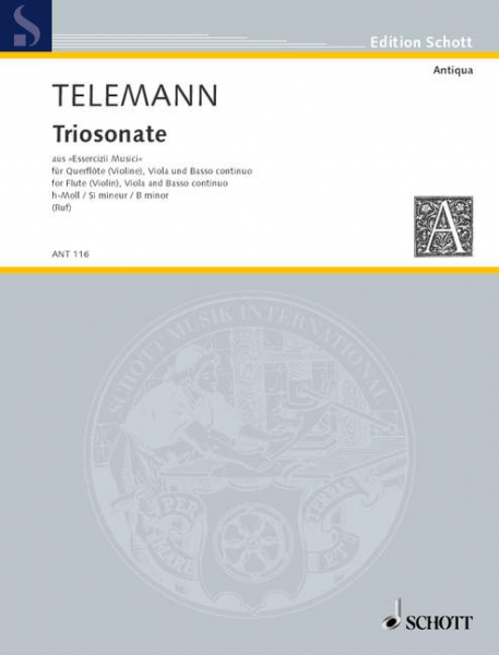 Triosonate h-Moll für Flöte, Viola und Bc