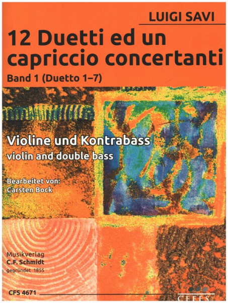 12 Duetti ed un capriccio concertanti Band 1 (Duetto 1-7) für Violine und Kontrabass