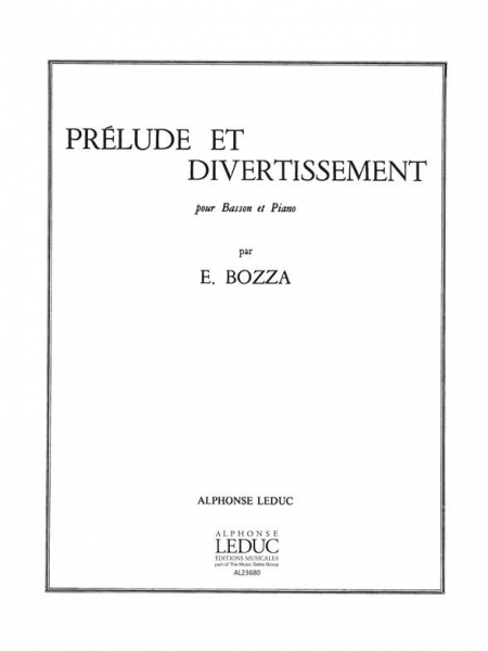 Prélude et Divertissement pour basson et piano