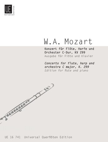 Konzert C-Dur KV299 für Flöte, Harfe und Orchester für Flöte