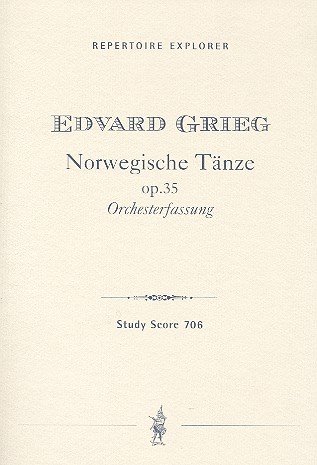 Norwegische Tänze op.35 für Orchester Studienpartitur