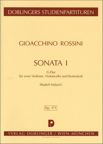 Sonate G-Dur Nr.1 für Streicher