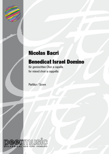 Benedicat Israel Domino for mixed chorus a cappella