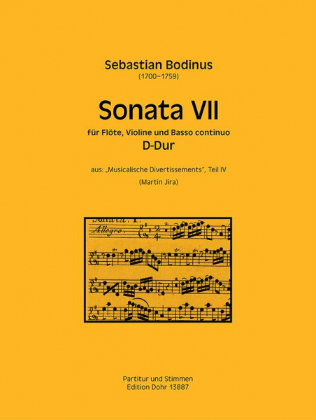 Sonate D-Dur Nr.7 für Flöte, Violine und Bc