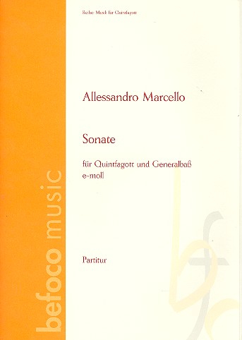 Sonate e-Moll für Quintfagott und Bc