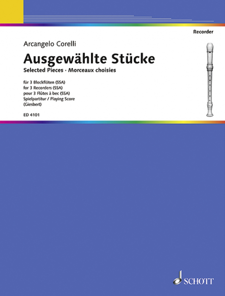Ausgewählte Stücke für 3 Blockflöten (SSA)