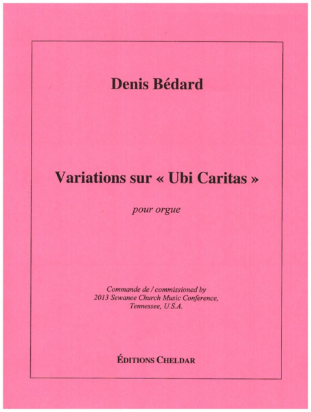 Variations sur &quot;Ubi caritas&quot; pour orgue