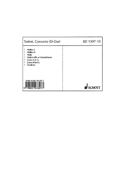 Konzert D-Dur für Violoncello und Kammerorchester