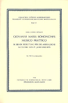 Giovanni Maria Bononcini&#039;s Musico prattico in seiner Bedeutung für die