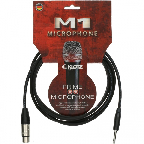 Mikrofonkabel Klotz M1FS1K1000 Prime XLR-Klinke sym.