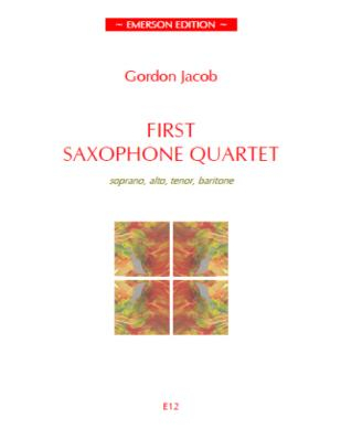 First Saxophone Quartet for soprano, alto, tenor and baritone saxophones