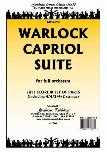 Capriol Suite for orchestra