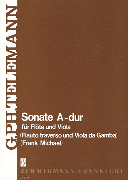 Sonate A-Dur für Flöte und Viola