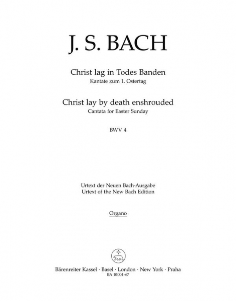 Christ lag in Todesbanden Kantate Nr.4 BWV4
