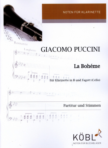 La Bohème für Klarinette und Fagott (Violoncello)