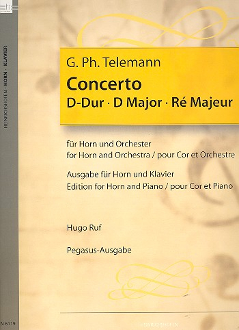 Concerto D-Dur für Horn und Orchester für Horn und Klavier