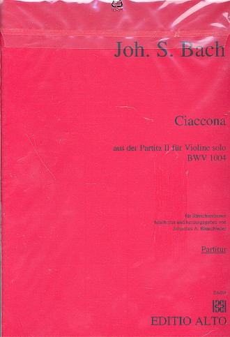 Ciaccona aus der Partita BWV1004 für Violine solo für Streichorchester