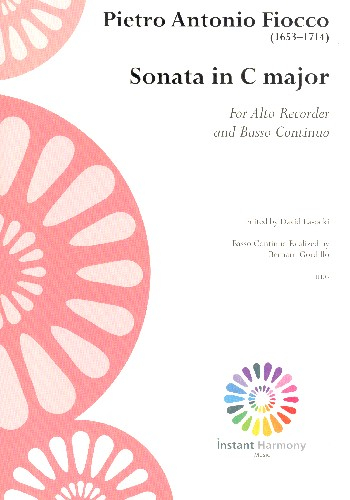 Sonata in C Major for alto recorder and Bc