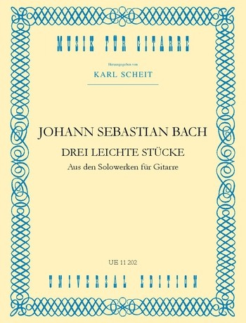 3 leichte Stücke aus den Solowerken für Gitarre