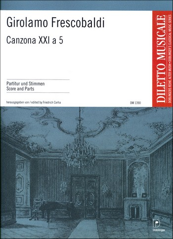 Canzona XXI a 5 für 5 Instrumente und Bc Partitur und Stimmen