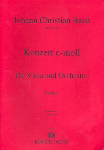 Konzert c-Moll für Viola und Orchester