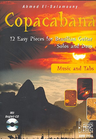 Solospielbuch für Gitarre Copacabana - 12 easy pieces