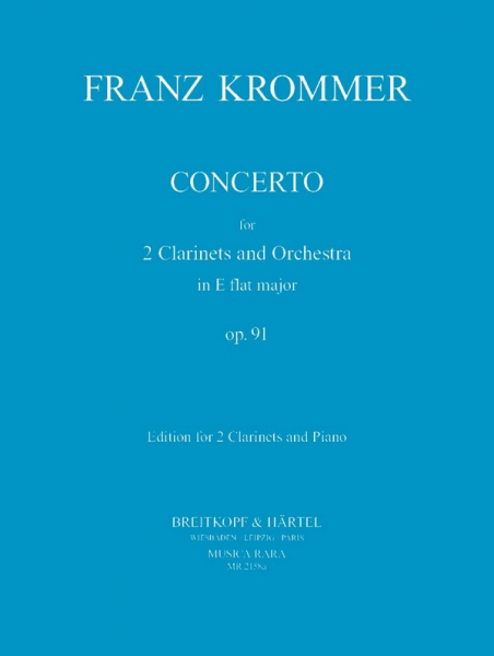 Concerto Es-Dur op.91 für 2 Klarinetten und Orchester