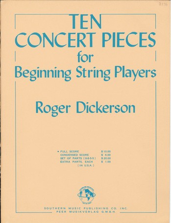 10 concert Pieces for beginning Ülayers for string orchestra