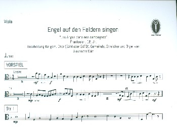 Engel auf den Feldern singen für gem Chor (SAM/SATB), Gemeinde, Streicher und Orgel