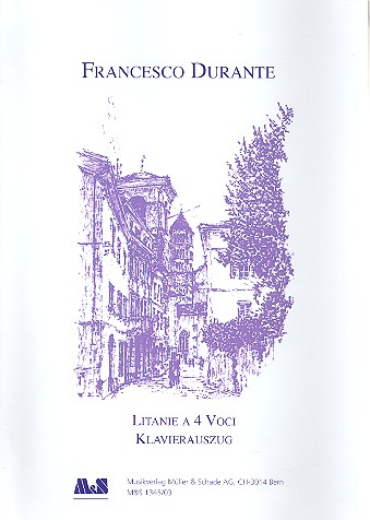 Litanie à 4 voci für 4 Singstimmen (SATB) und Streicher