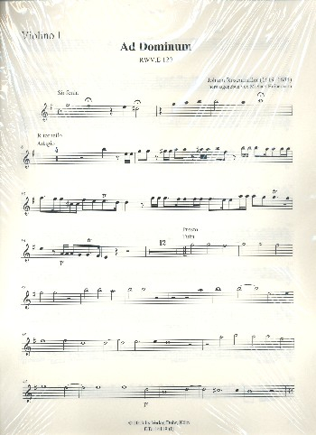 Ad Dominum cum tribularer RWV.E120 für Sopran, Alt, Tenor, Bass, 2 Violen, Fagott und Bc