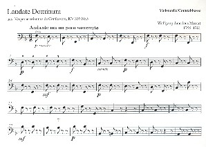Laudate Dominum aus 'Vesperae solennes de confessore' KV339 für Soli, gem Chor und Orchester