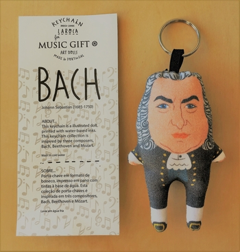 Schlüsselring mit Stofffigur Bach 9 x 5 x 2 cm