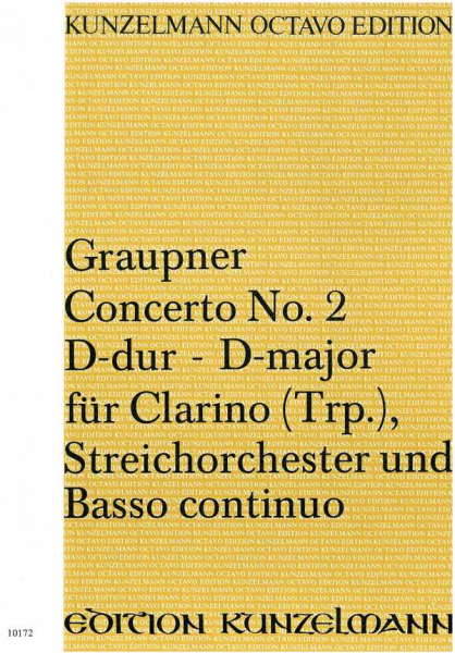 Konzert D-Dur Nr.2 für Clarino, Streichorchester und Bc