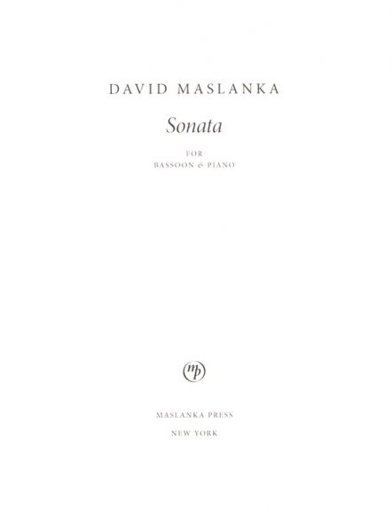 Sonata for bassoon and piano