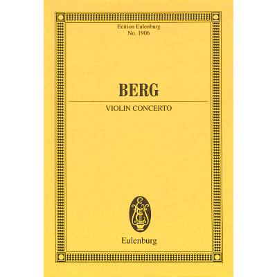 Studienpartitur Alban Berg Violinkonzert - Antiquariat