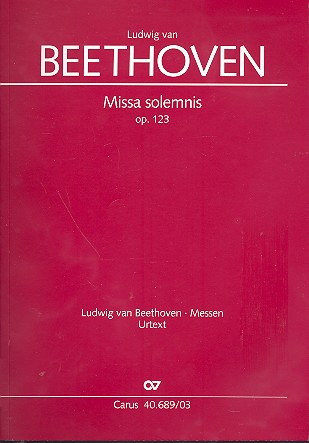 Klavierauszug Missa solemnis op. 123