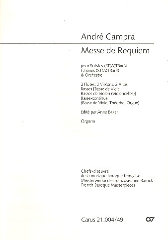 Messe de requiem für Soli, Chor und Orchester