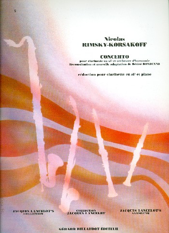 Concerto pour clarinette et orchestre d&#039;harmonie pour clarinette et piano