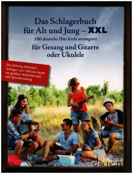 Das Schlagerbuch für Alt und Jung XXL für Gesang und Gitarre (Ukulele) Songbook Melodie/Texte/Akkord
