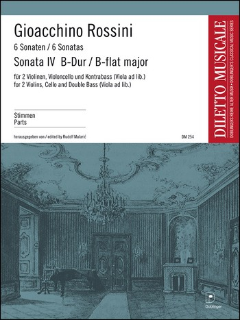 Sonate B-Dur Nr.4 für 2 Violinen, Violoncello und Kontrabaß