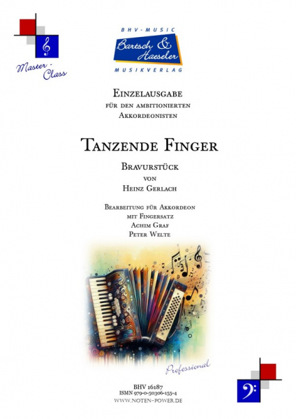 Tanzende Finger für Akkordeon