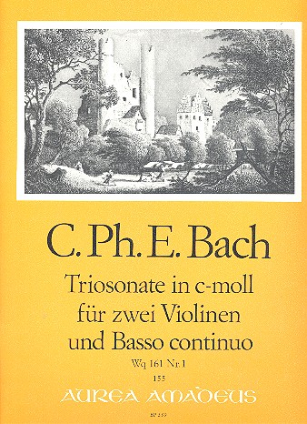 Triosonate c-Moll WQ161 Nr.1 für 2 Violinen und Bc
