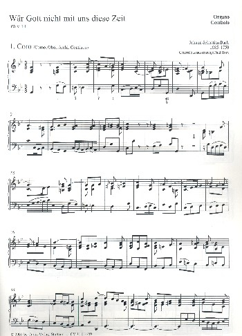 Wär Gott nicht mit uns diese Zeit Kantate Nr.14 BWV14