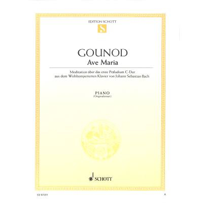 Einzelausgabe für Klavier Ave Maria C-Dur