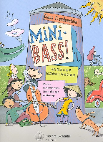 Mini Bass for double bass (E-Bass) (with melody/voice and lyrics)