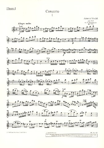 Concerto grosso C-Dur op.47,2 für 2 Flöten und Streicher