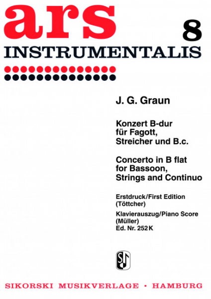Konzert B-Dur für Fagott und Streichorchester