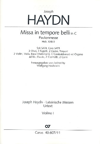 Missa in tempore belli C-Dur Hob.XXII:9 für Soli, Chor und Orchester