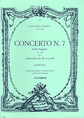 Konzert D-Dur Nr.7 G476 für Violoncello und Orchester